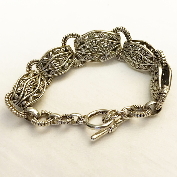 BARSE Sterling Silver Designer Link Bracelet - Picture 7 of 7